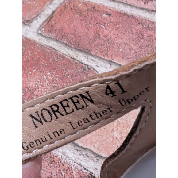 L Artiste Noreen Brown Sandals By Spring Step Size 41 US Sz 9.5 Leather Strappy - Picture 2 of 8